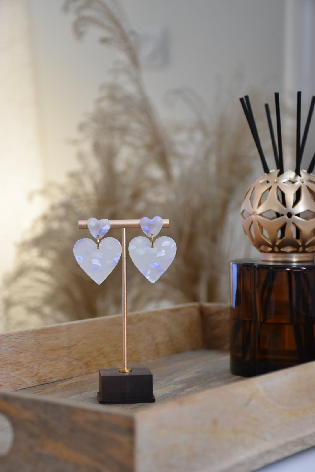BOUCLES D’OREILLES LIA - Violette & Blanche