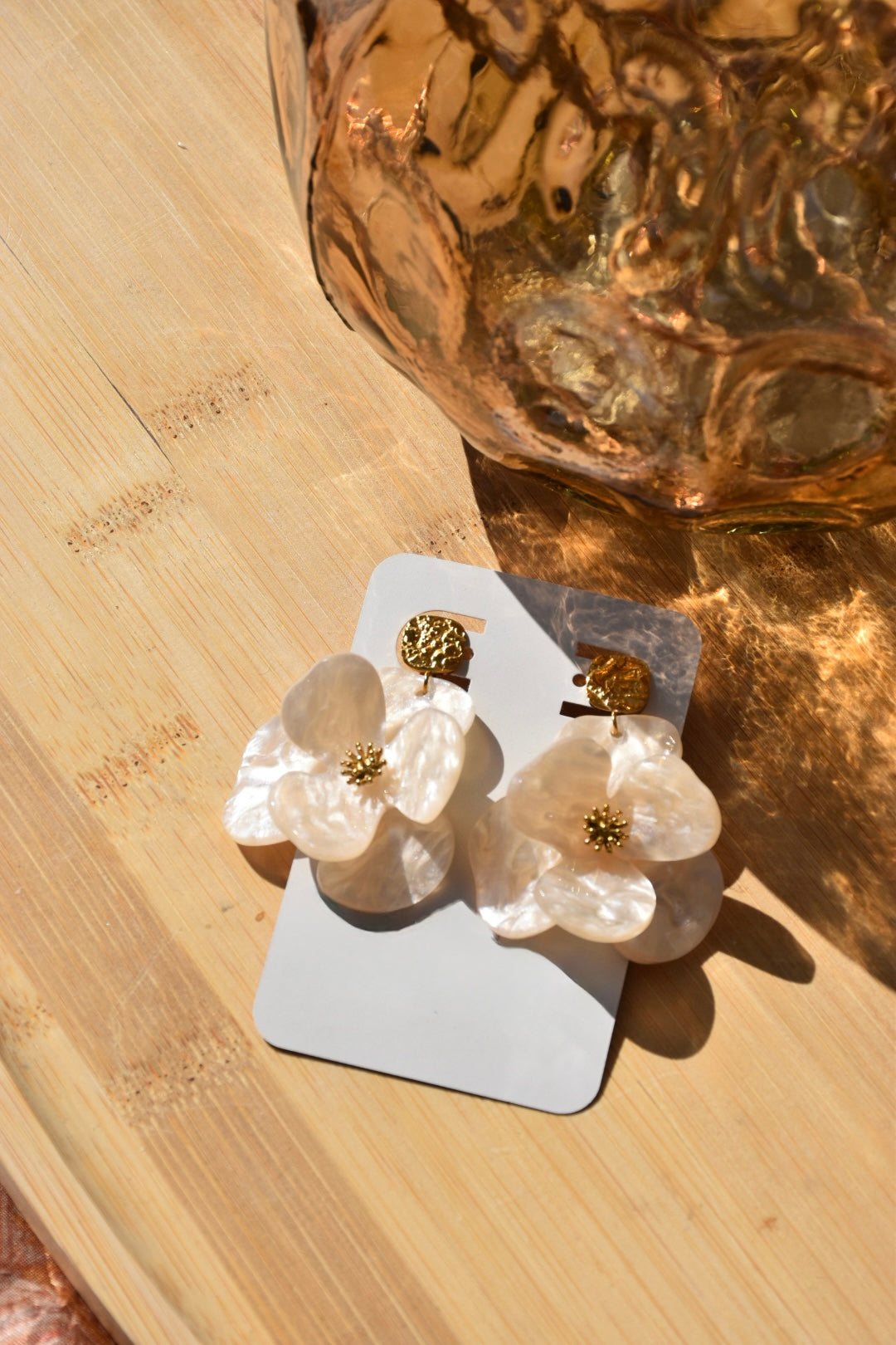 BOUCLES D’OREILLES MARCIIA - Crème